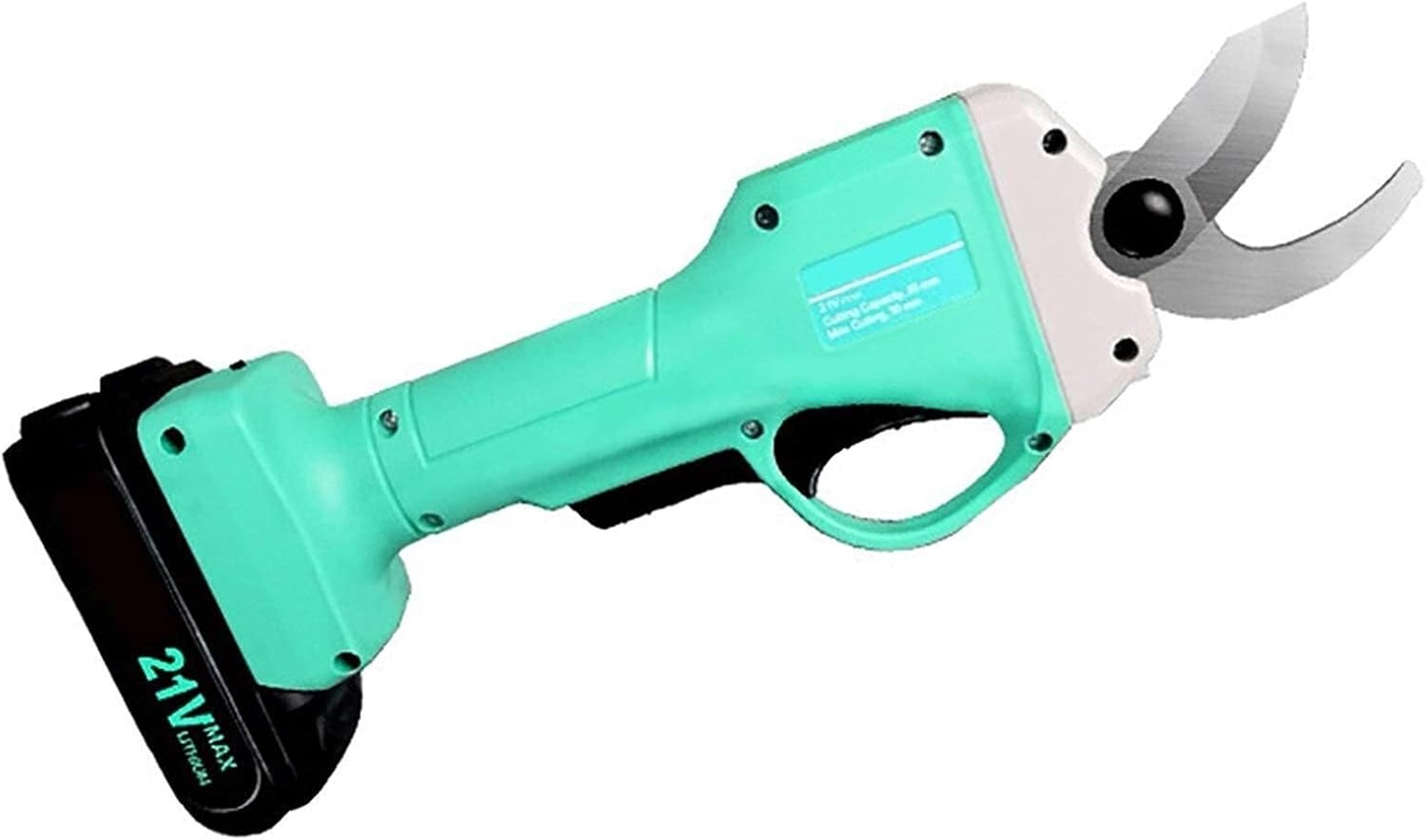 Professional Electric Pruning Shears 30mm, Cordless Fruit Tree Cutter with LED Light, TPR Wrench & Safety Lock, Efficient Garden Pruner Tool for Branch Cutting and Grafting