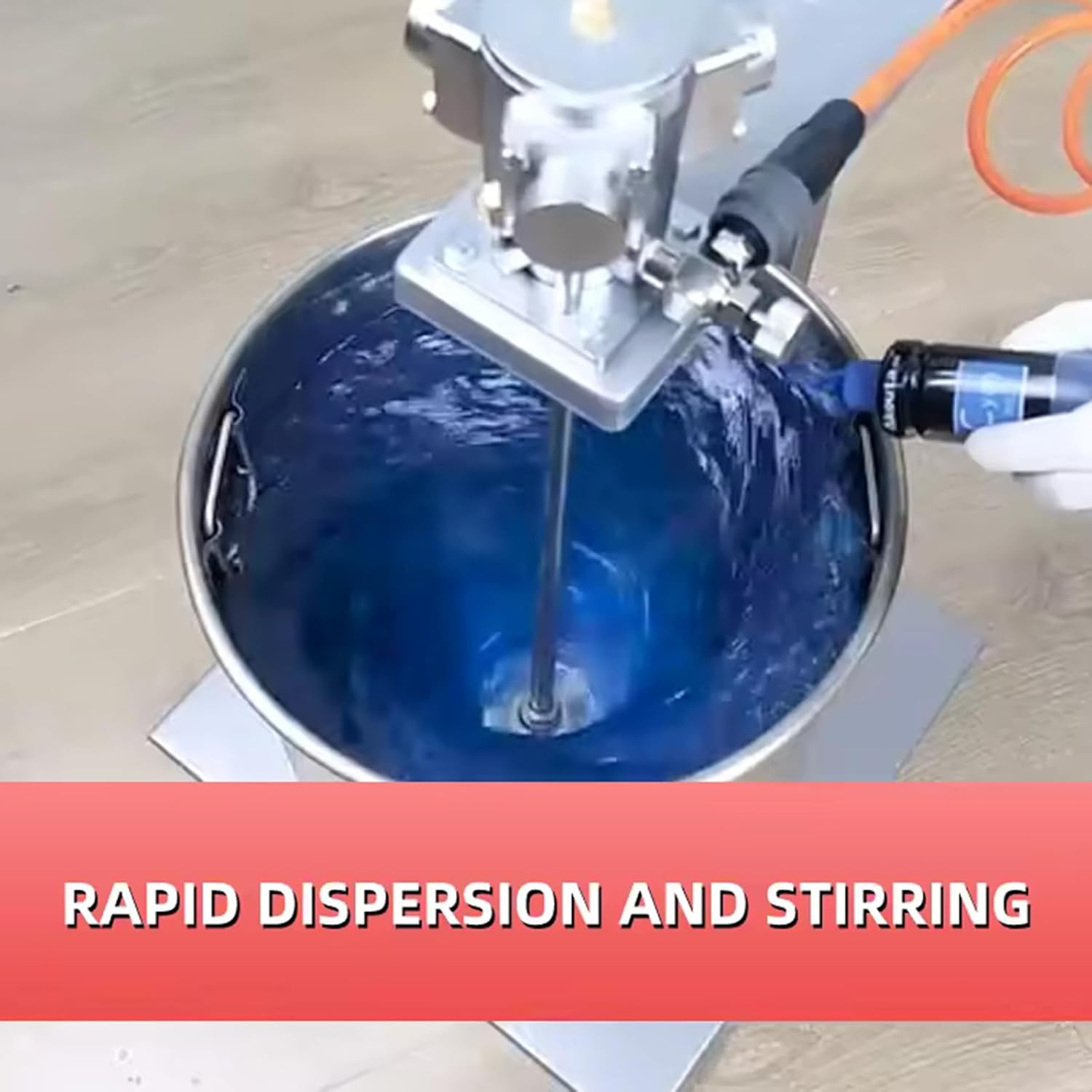 Automatic Paint Stirring Machine, Air Automatic Paint Mixer, 5 Gal/20l Lift Agitator, Desktop Vertical Air Agitator, Paint Mixer Stirring Tool