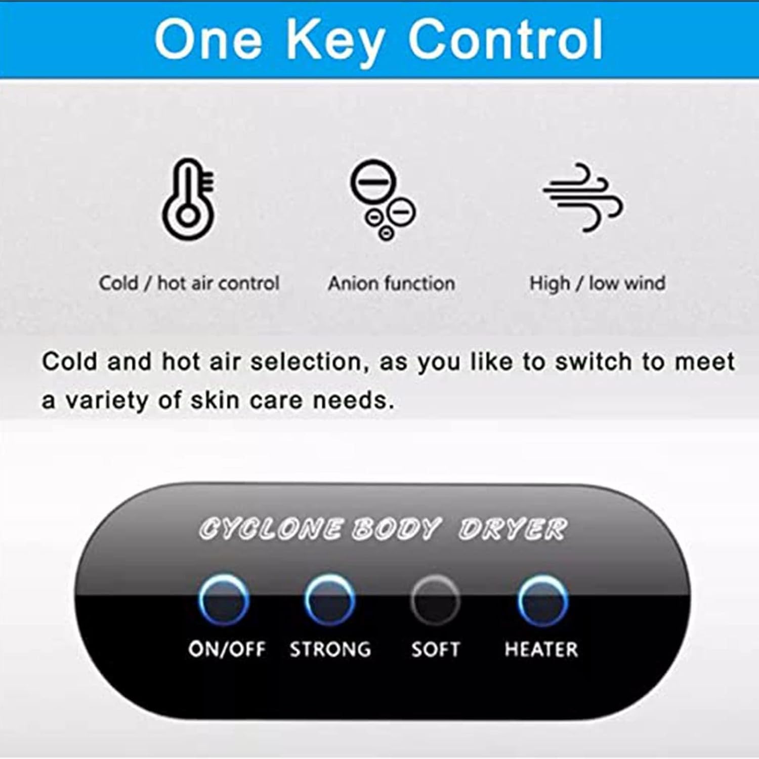 Full Body Dryer Machine,Negative Ions Body Heater Blow Dryer with Weightscale, with 2 Gears Adjustment,Heating and Cooling,Gravity Sensing