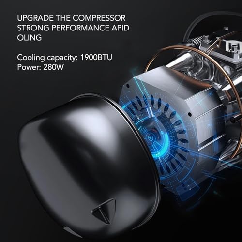 Portable Air Conditioners, Energy Saving Portable Ac Unit Aluminum Alloy Room Air Conditioners 1900btu 280w Dual Inverter Window Small Air Conditioner(US Plug)