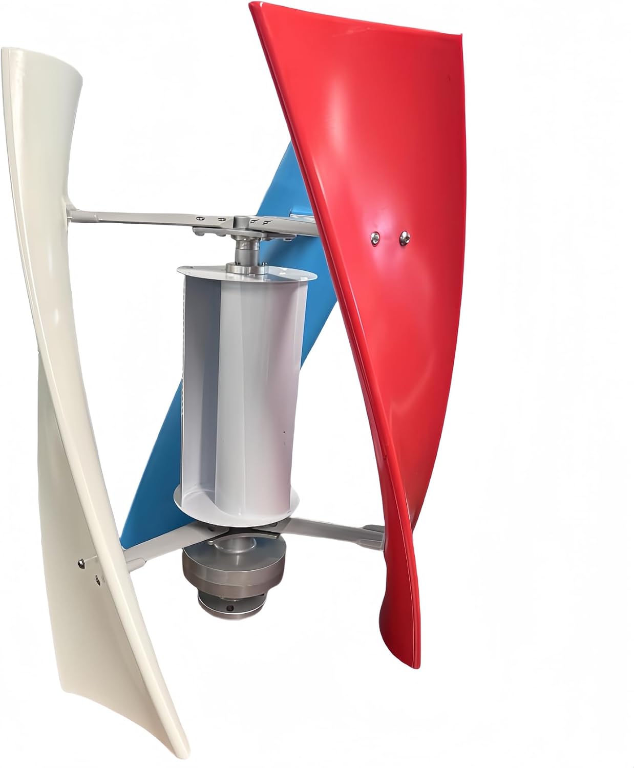 10000W Wind Turbine Vertical Axis Permanent Maglev Generator, Vertical Generator Permanent Magnet Low Noise Low Wind Speed Start(White)