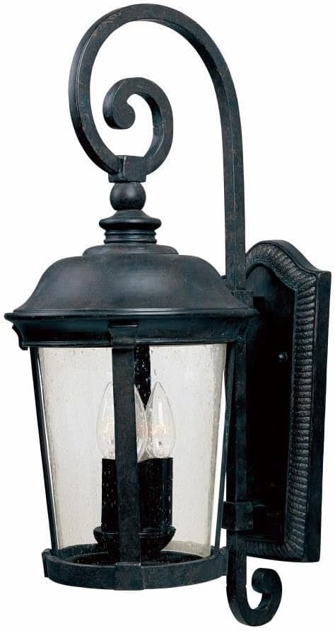 Maxim Dover Dc 3 Light Candle Style Outdoor Wall Lantern with Bronze Finish