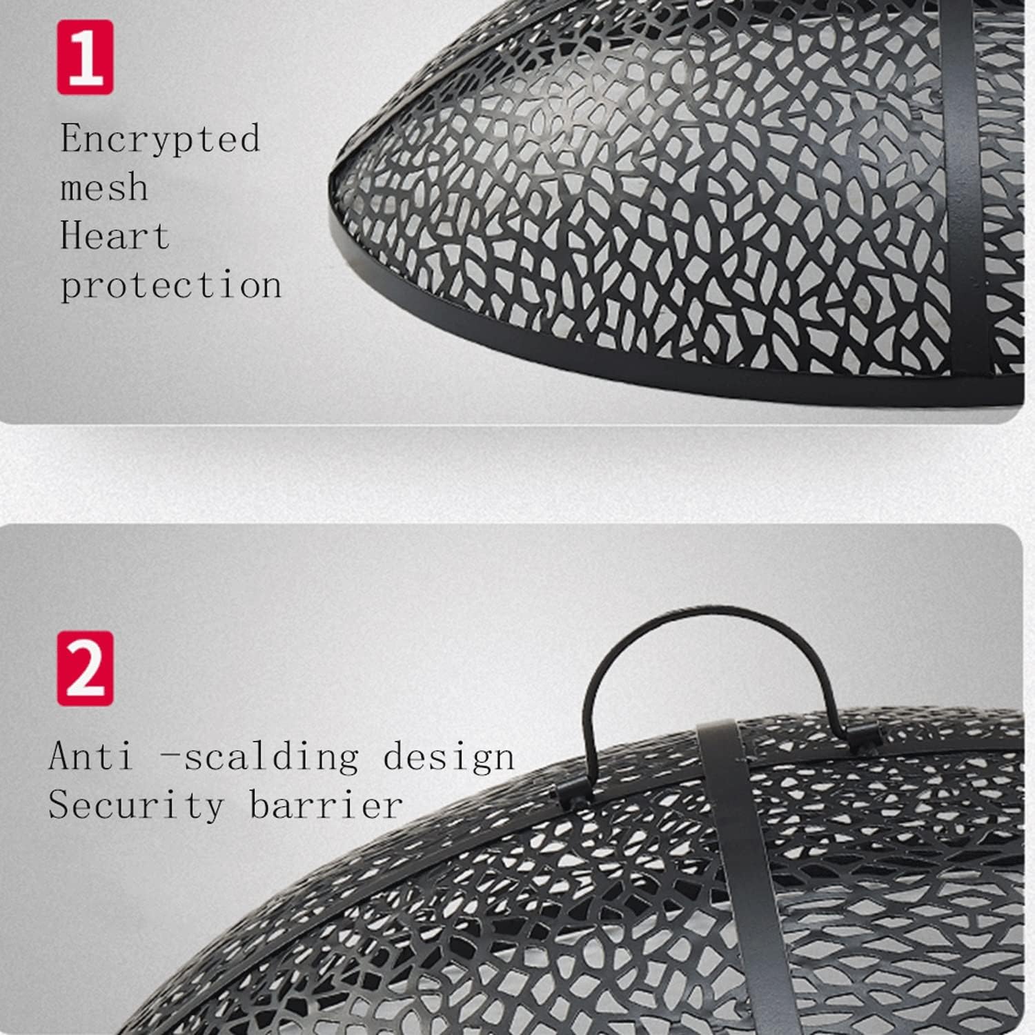 Fire Pits for Outside with Grill Outdoor Wood Burning Firepit Large Steel Firepit Bowl with Swivel BBQ Grill, Ash Plate,Spark Screen for Patio Backyard Picnic Garden