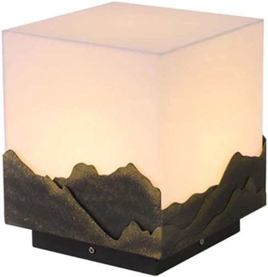 Courtyard Light Corridor Post Lights Outdoor Lamp Post Light Fixture Square Outdoor Lighting, Minimalist Light Posts for Outside for Outdoor Garden, Patio Post (Size : 20 * 20cm)