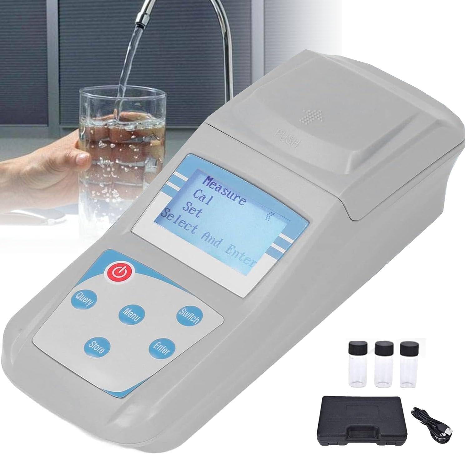 Portable Turbidity Meter Kit - High Precision Water Quality Tester for Accurate Turbidity Measurement | for Water Treatment & Laboratory Use(1001)