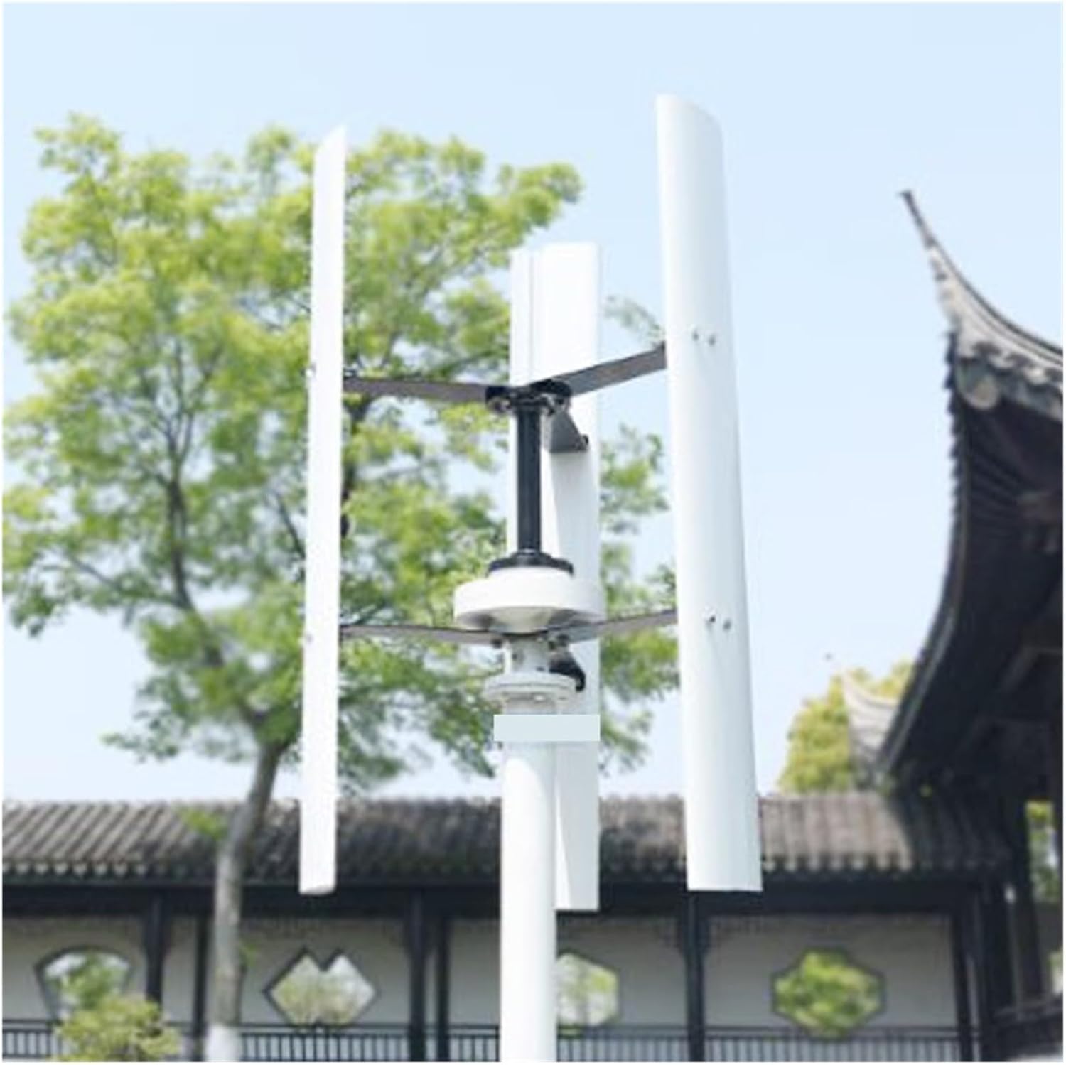 Wind Turbine Generator Kit, 800W 1000W Home Low Noise Wind Power Turbine nerator 1KW 12V 24V 48V Vertical Windmill for Hybrid Solar Wind System(12V,1000W)