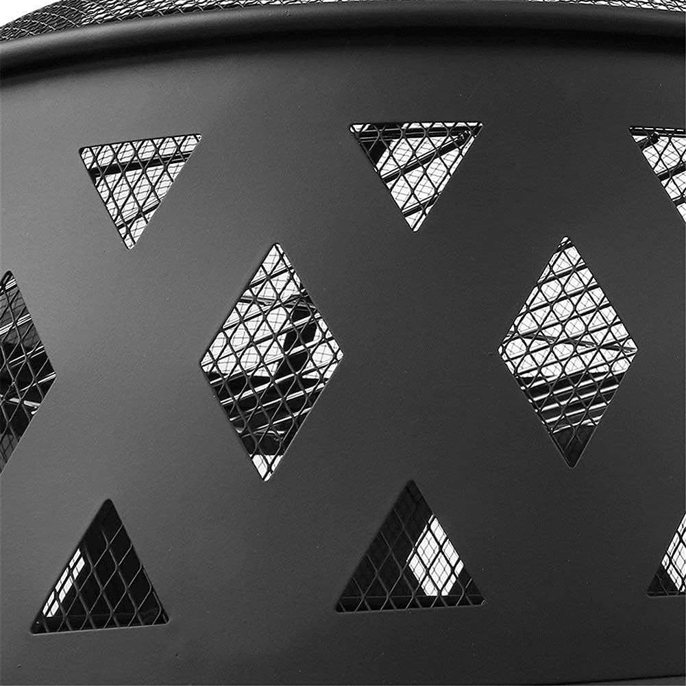 Outdoor Fire Brazier Outdoor Party Bonfire Basin Firewood Stove Grill Courtyard Barbecue Grill Charcoal Heating Barbecue BBQ Fire Pit Easy to Use