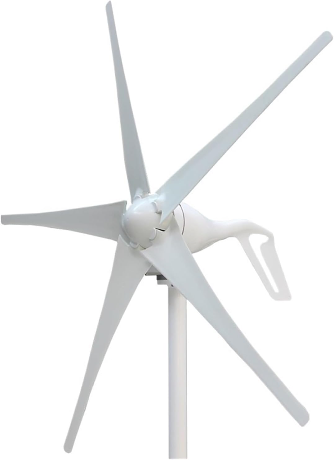 Windmill Generator, 600W Wind Generator 5 Blades 12V 24V Power For Home Use Monitoring And City Lamp High Effciency Wind Turbine (Color : White, Size : 5 BLADES_24V_800W), 32906051415
