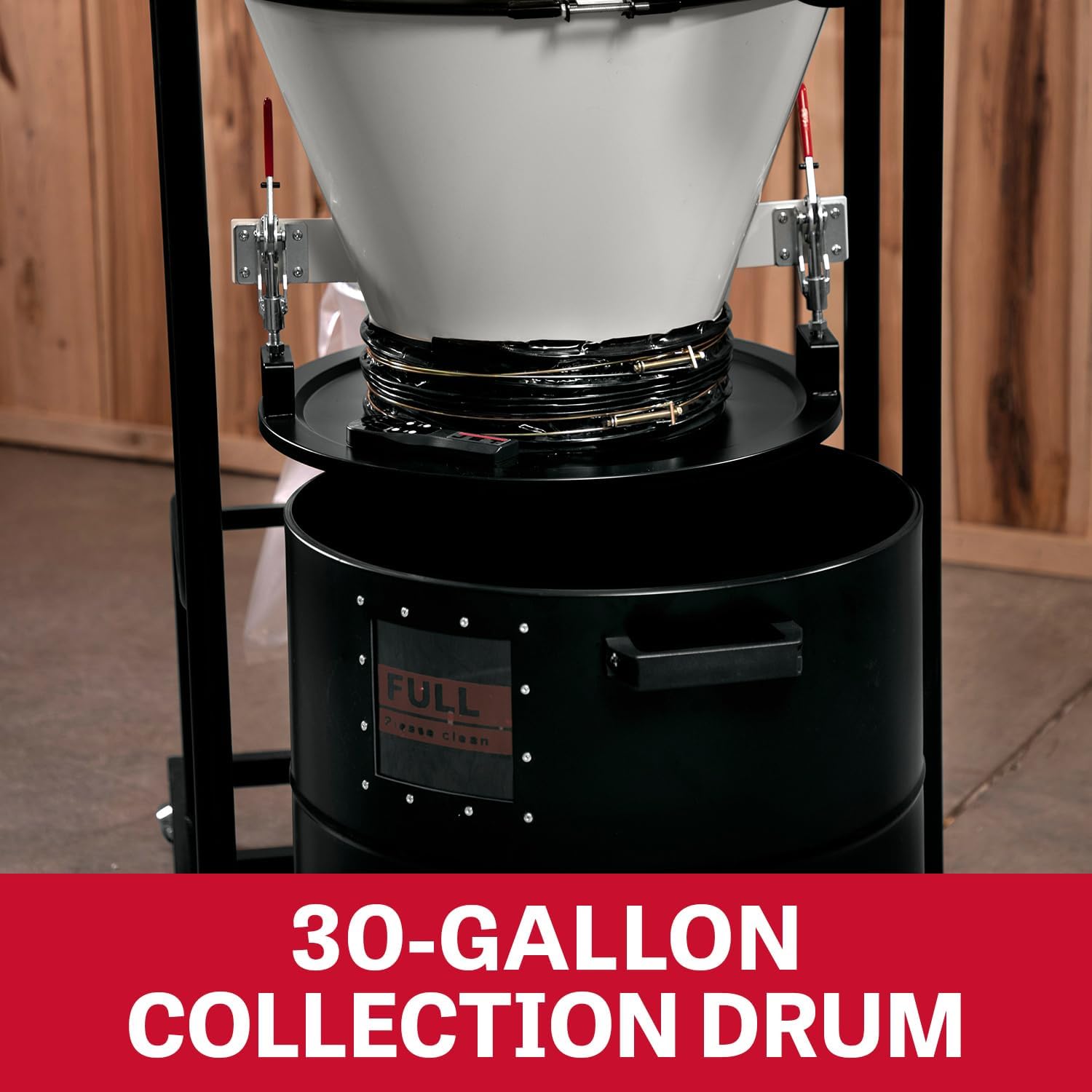 JET Cyclone Dust Collector, 2-Micron Filter, 2 HP, 230V 1Ph (Model JCDC-2)