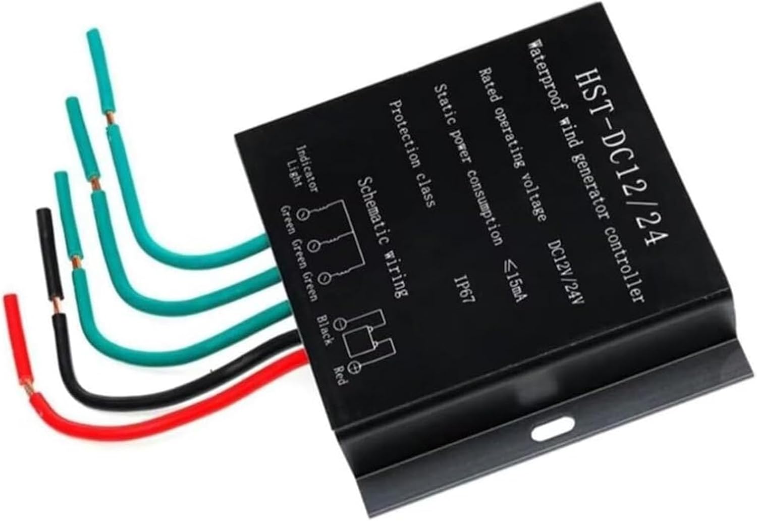 12V, 3000W Waterproof Wind Turbine Charge Controller,12V 24V AUTO 48V Waterproof Wind Wind Controller for Lithium Battery, Solar Panels Or Wind Generator(Black)