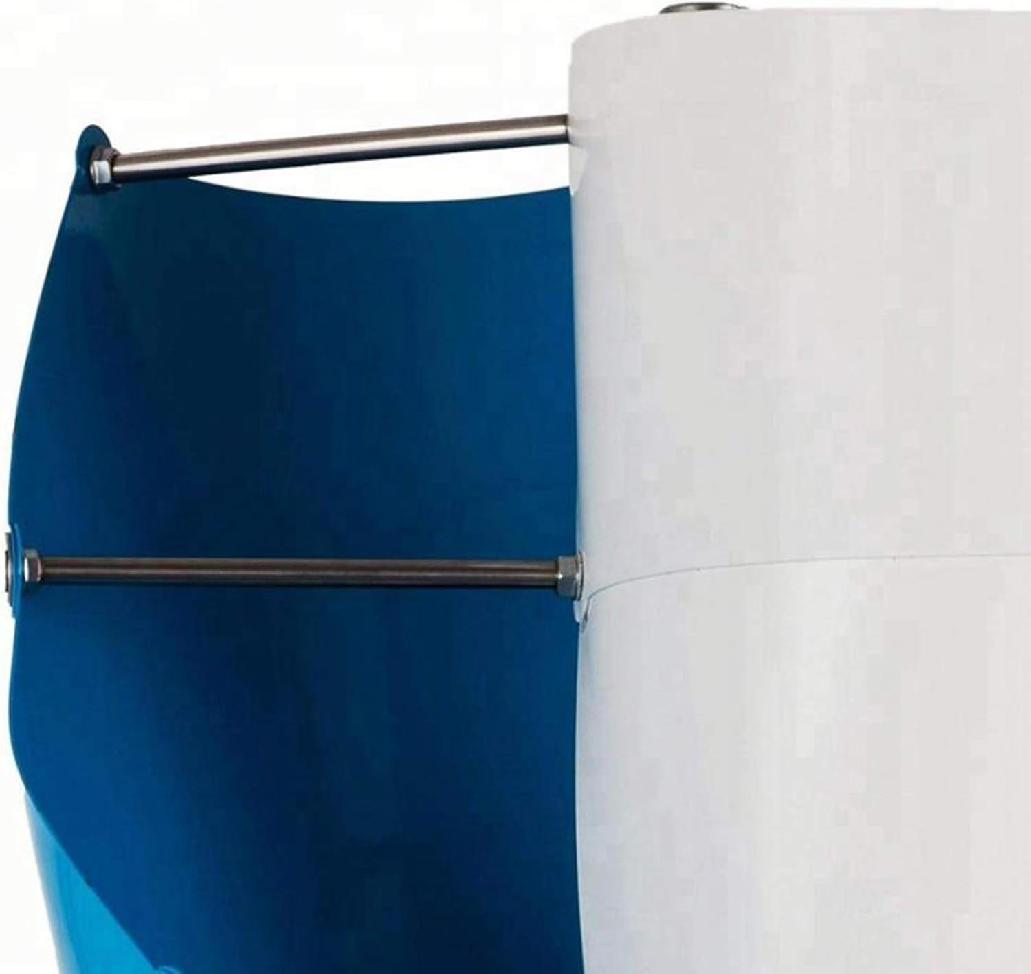 Spiral Iron Wind Turbine,8000W Vertical Wind Power Generator, with 12V/ 24V/48V Wind Turbine Controller,for Roof Top,Orange