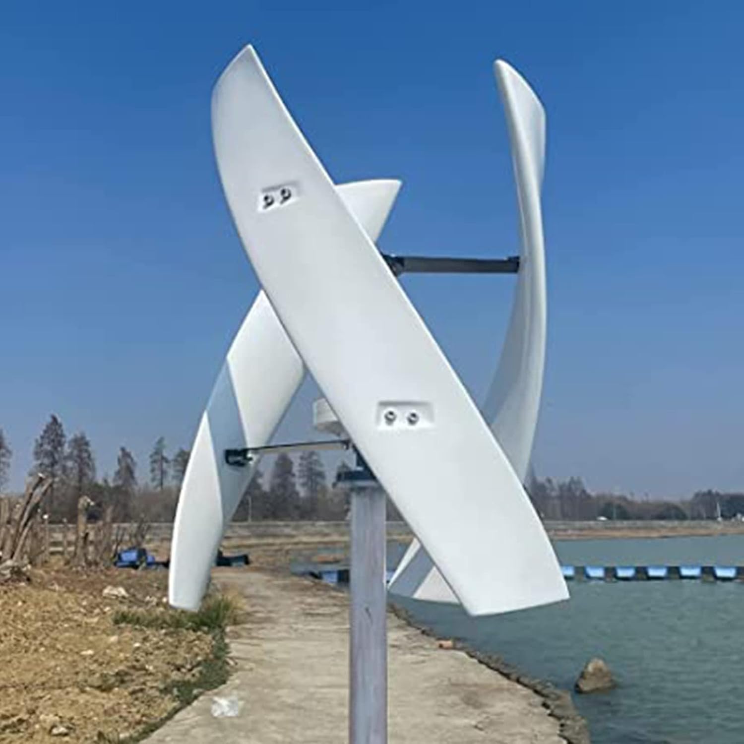 New Light and Portable Wind Turbine,Maglev Wind Generator 3000W 12V 24V 48V 220V Vertical Axis Wind Turbine for Home Use Vertical Axis Wind Turbine for Camping,48V