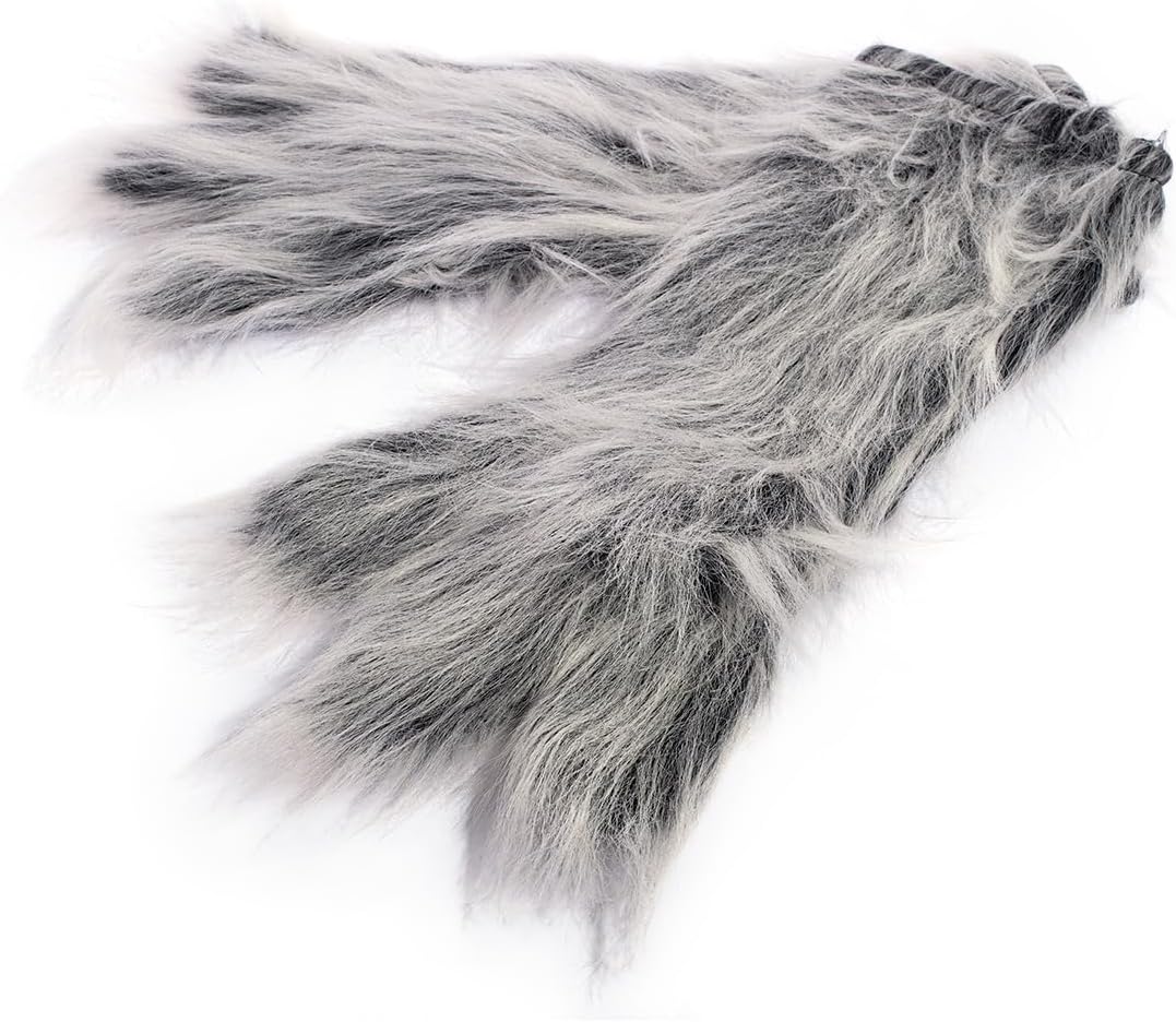 TCDesignerProducts Gray Wolf Mascot Costume - Quick Ship, School Spirit Sports Fan Gear, Football Cheerleader Accessories, Homecoming