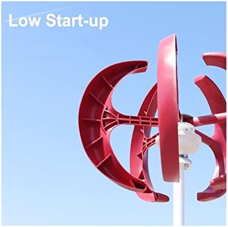 3000W High Power Vertical Axis Wind Turbine Generator - 12V/24V/48V MPPT, Low Noise 3KW Windmill for Home, Garden & Farm, Efficient Renewable Energy Solution