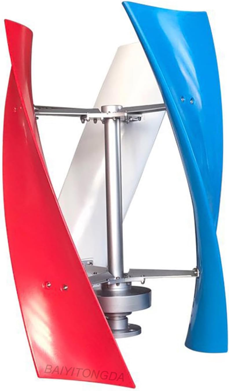 400W Vertical Axis Wind Turbine Generator 24V 12V AC Wind Power Generator Kit with Controller Low Speed Starting for Home,Surveillance,Street Lighting,12v