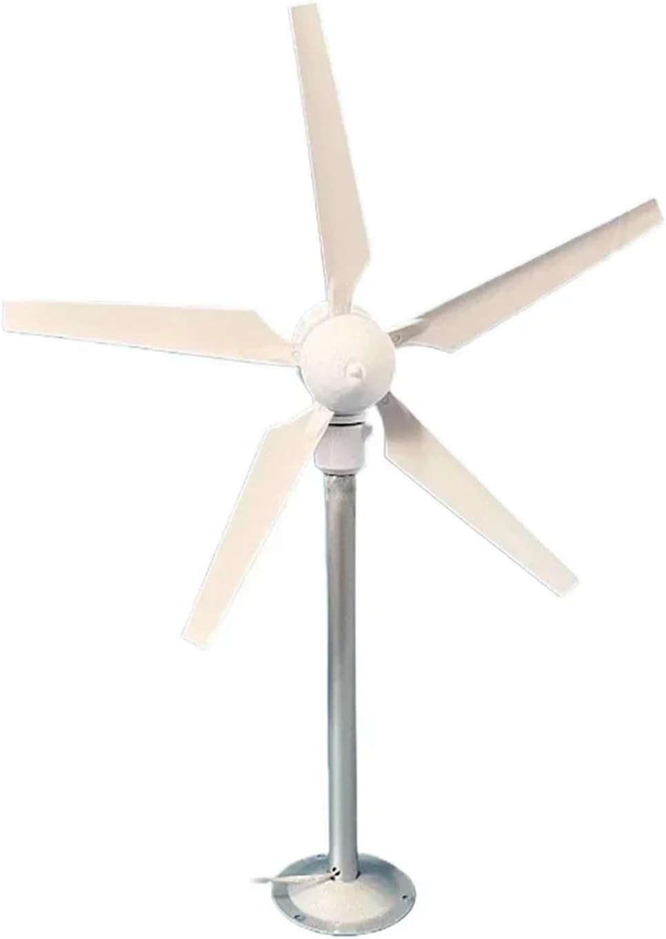 Wind Power DIY Kit 35W Vertical Axis Wind Turbine Model DIY 5 Blades Three Phase Permanent Magnet Brushless Generator Portable Low Speed Windmill Learn About Renewable Energy & Power(Model 2)