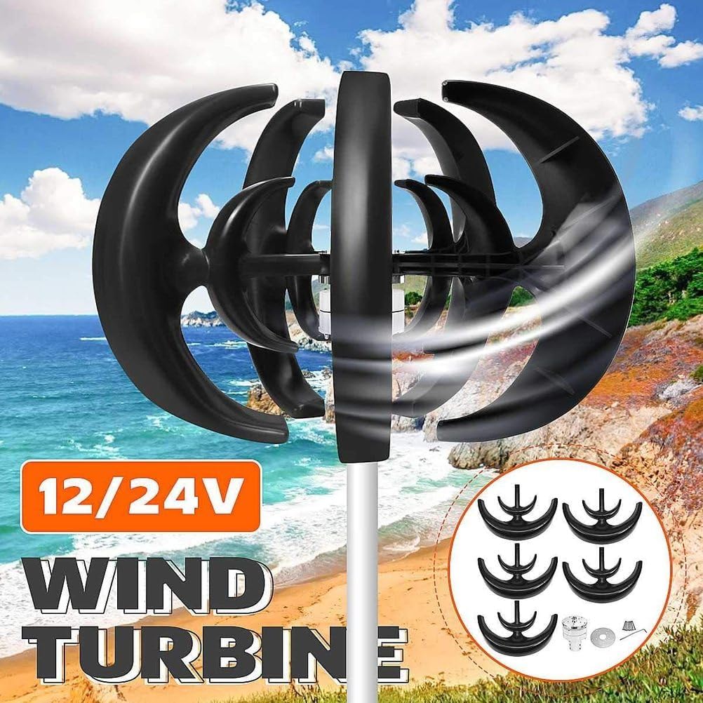 12V,10000W Low Noise Horizontal Wind Turbine,12V/24V/48V Professional Wind Turbines Small Windmill Generator Suitable for Patios And Gardens