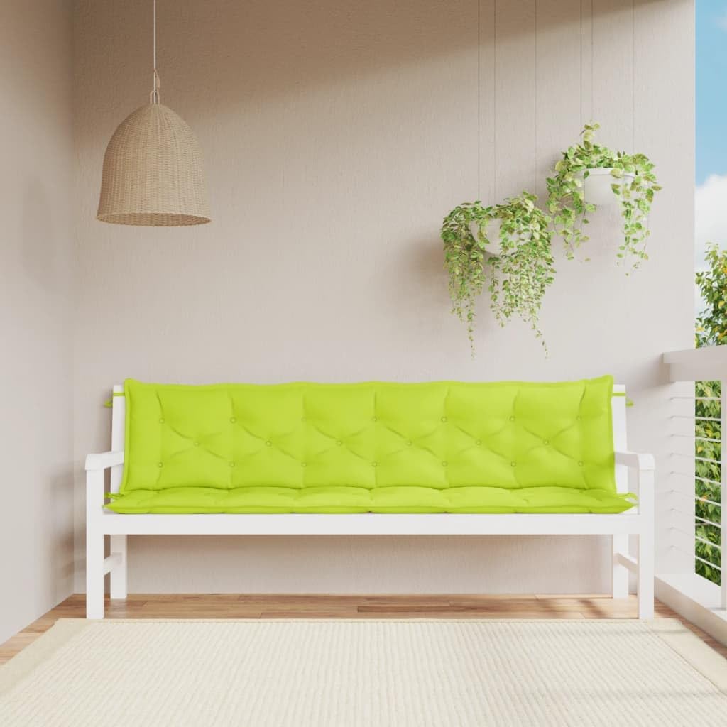 Garden Bench Cushions 2 pcs Bright Green 78.7