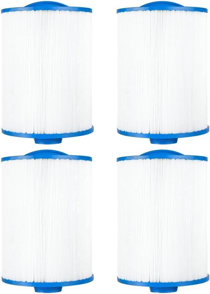 Clear Choice Pool Spa Filter 6.00 Dia x 8.00 in Cartridge Replacement for Sunrise Spa Baleen AK-90151 Filbur FC-0314, [4-Pack]