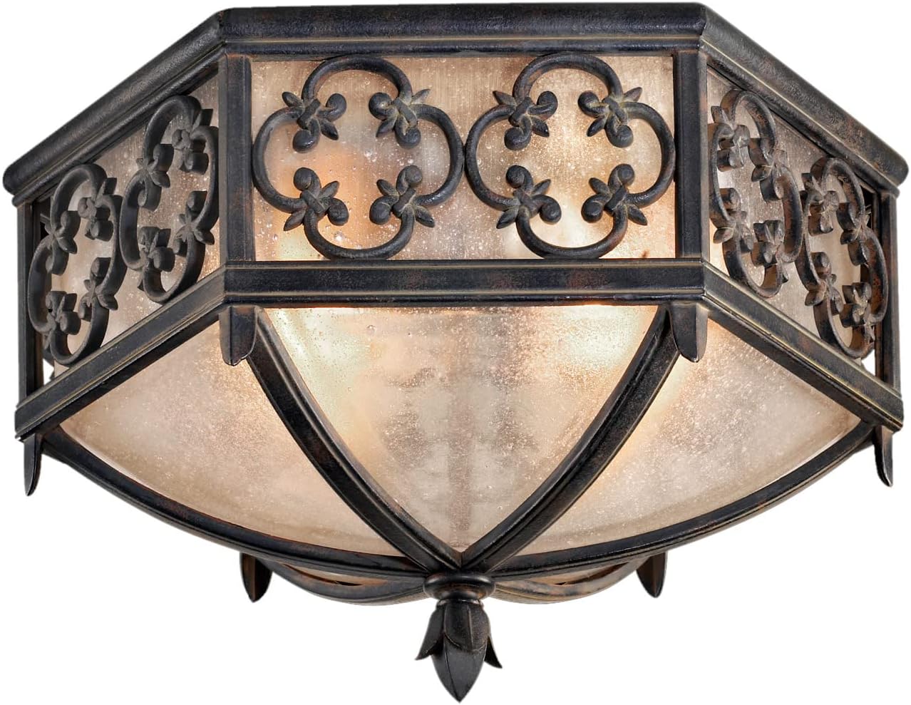 Fine Art Lamps 324882 Costa del Sol Marbella Iron Outdoor Flushmount
