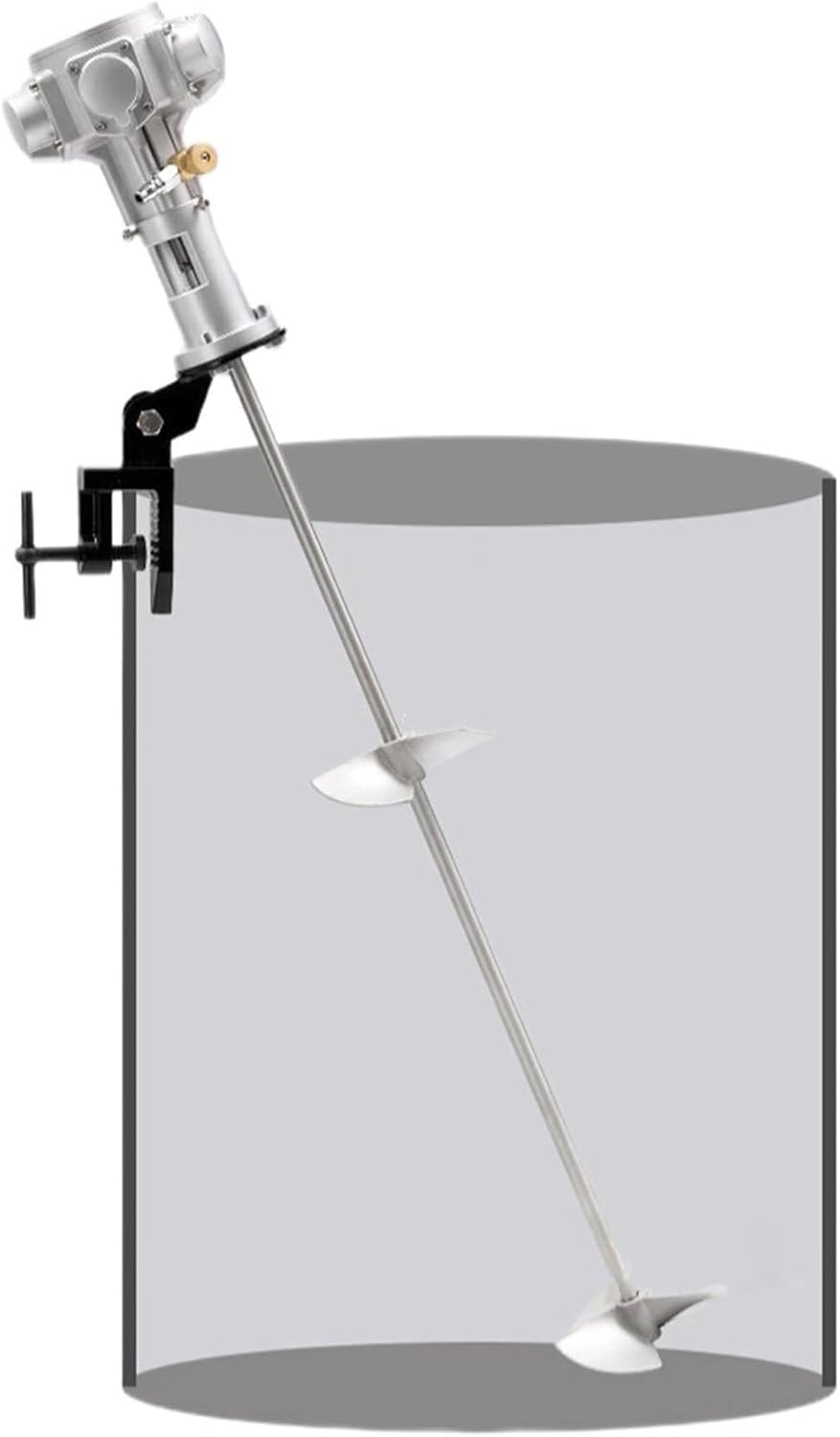 Pneumatic Bracket Mixer, 55 Gallon Tank Barrel Clip Paint Stirrer, Pneumatic Agitator, Paint Stirring Machine Bracket Air Agitator Paint Mix Tool for Viscous Liquid Ink Dye Chemicals