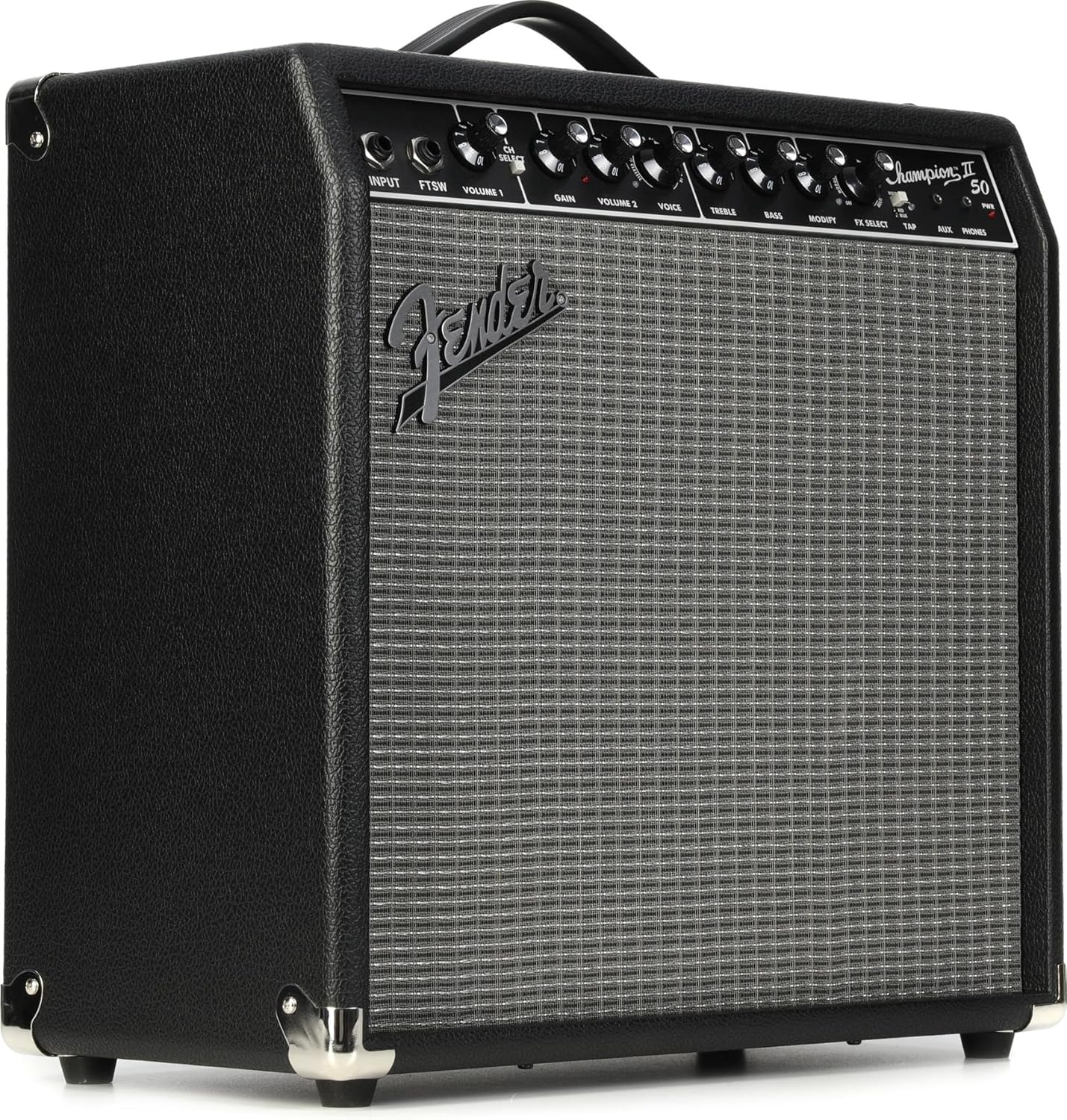 Fender Champion II 50 Guitar Amp, 50 Watts, with 2-Year Warranty, Features 12 Built-In Effects Models