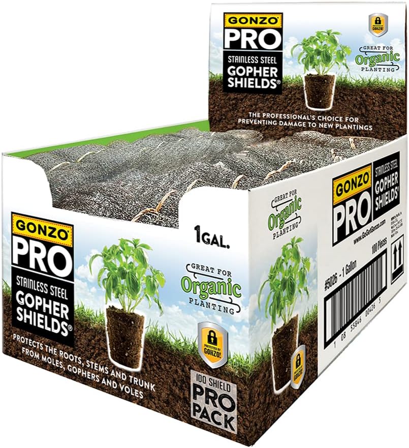 Gonzo Gopher Shield for Moles, Gophers & Voles Steel