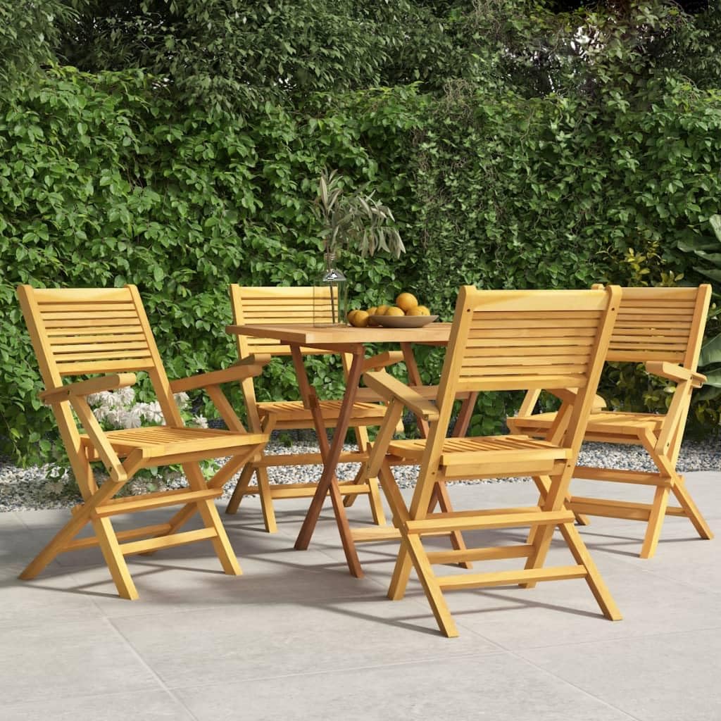 Folding Patio Chairs 4 pcs 21.7