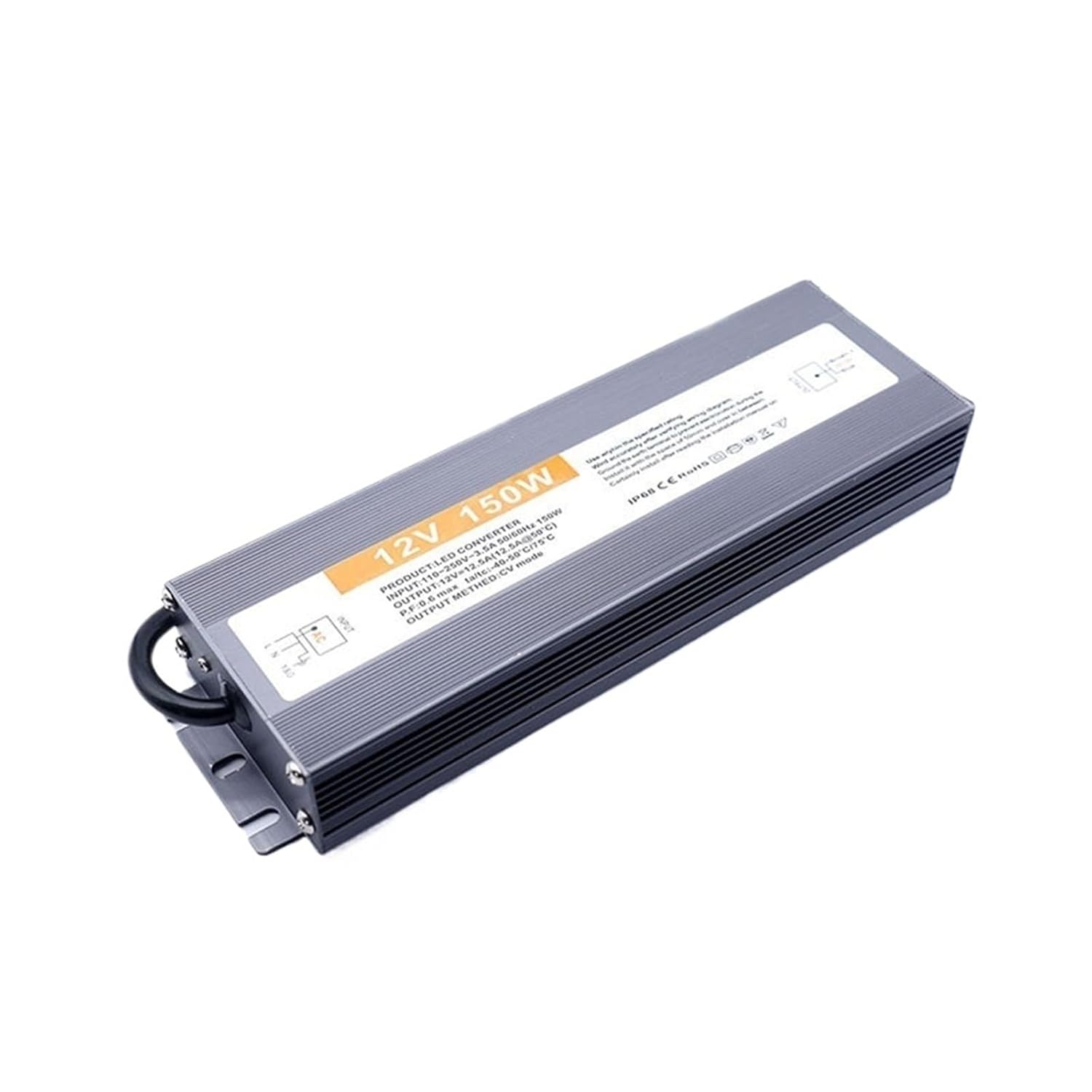 DC12V Waterproof Power Supply Led Driver 5w 10w 15w 20w 24w 30w 36w 50w 60w 80w 100w 150w(12V-150W)
