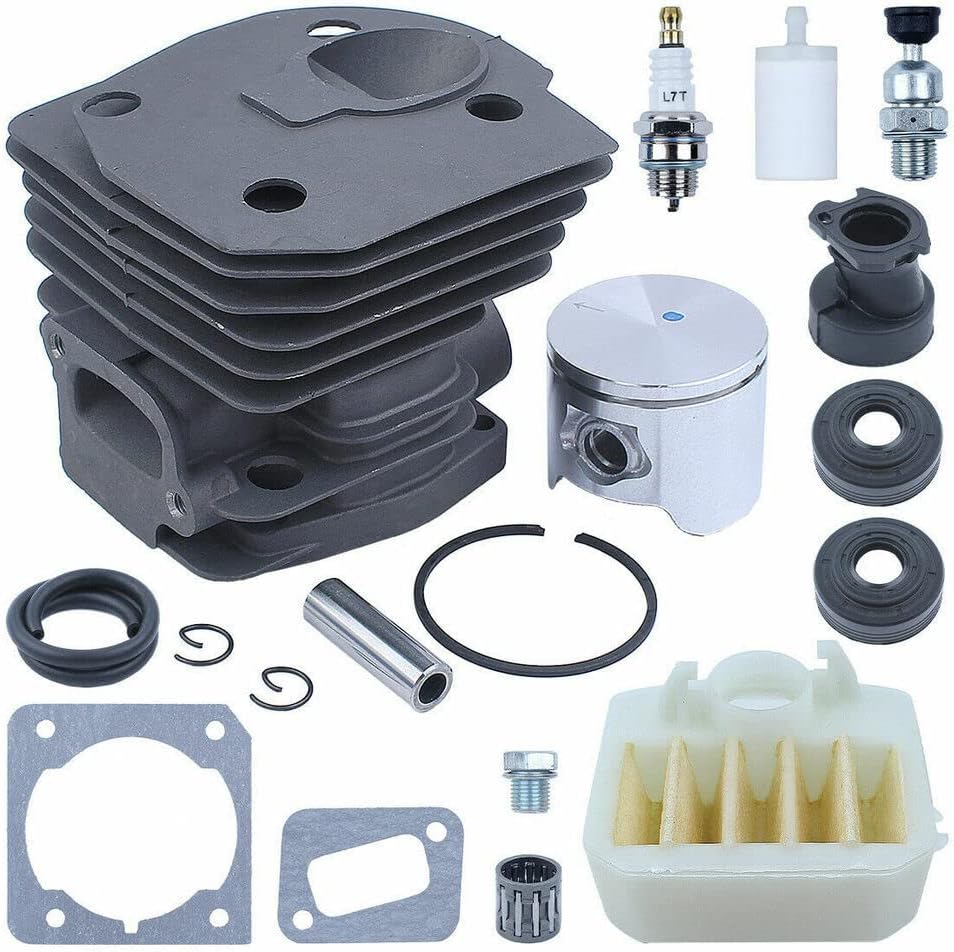Replace Parts for Machine 44mm Cylinder Piston Kit for Husquarna 346XP 350 351 353 Chainsaw Needle Bearing