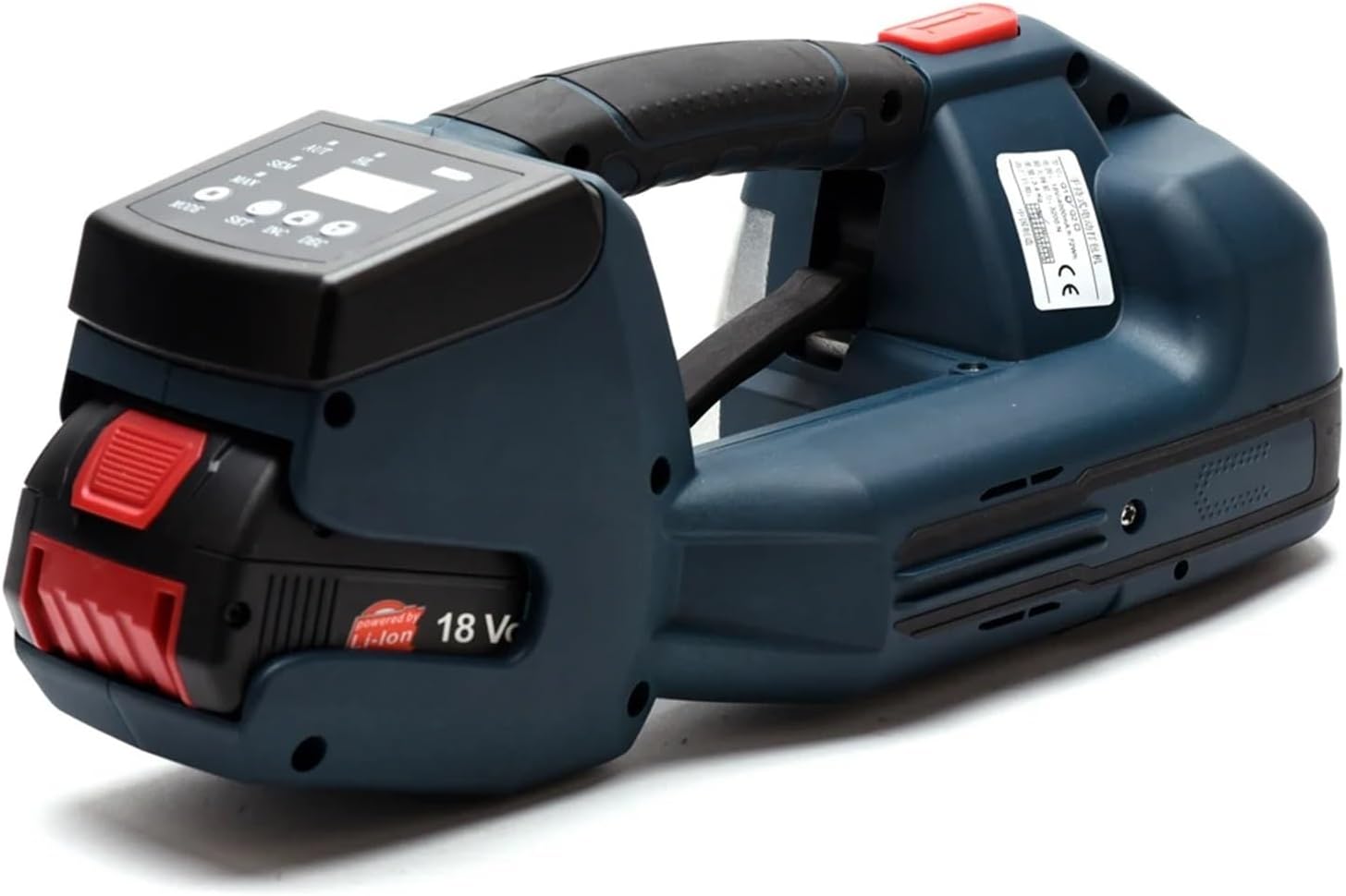 Q1 Full Automatic Electric Strapping Machine With 1 Battery Portable Digital Display Packing Tool For 10-16mm PET PP Belt with Efficiency(1 BATTERY)