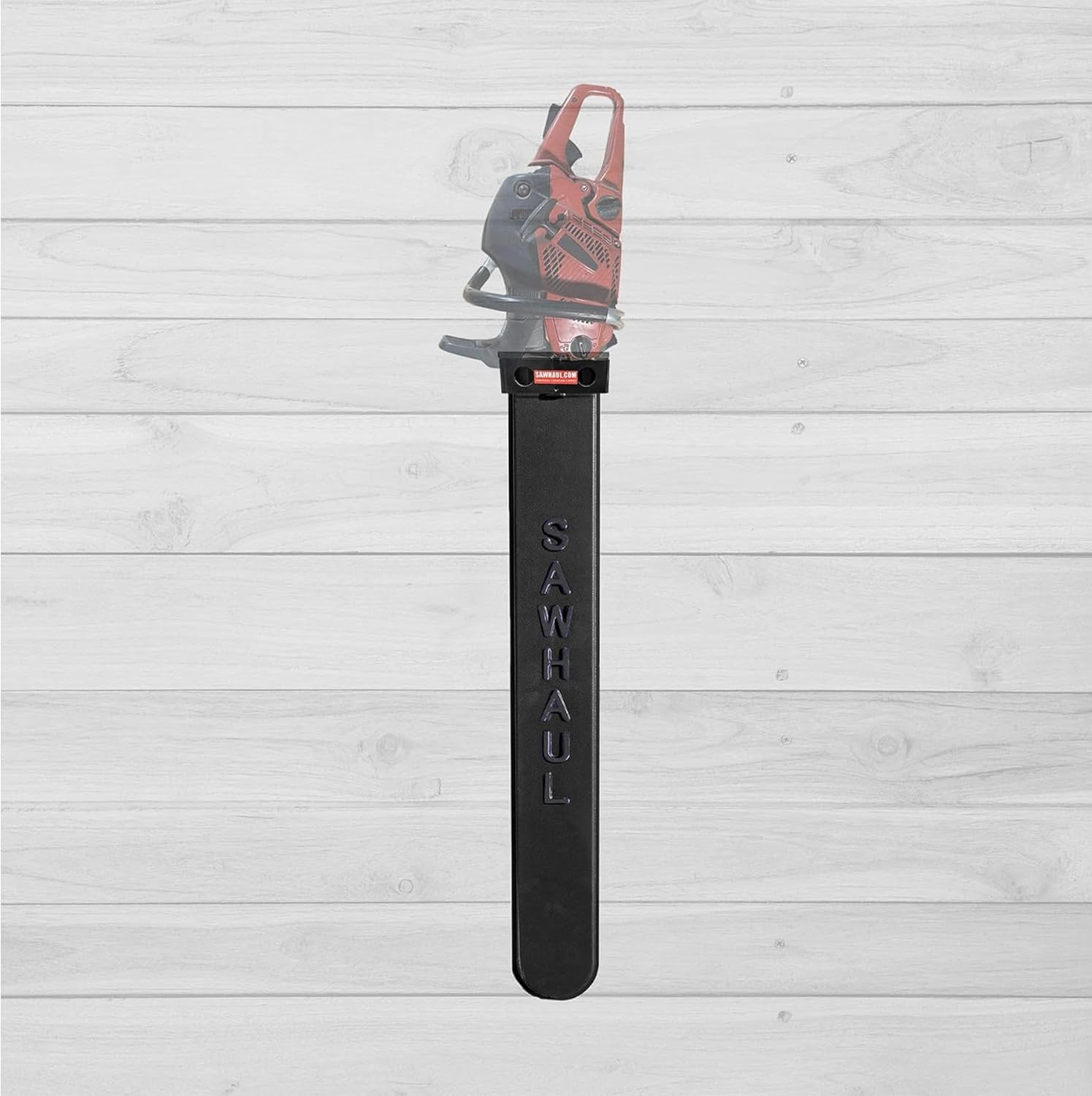 SawHaul Base with Scabbard Chainsaw Carrier Kit for Flat Surfaces, 36 Inch Black Scabbard, Fixed Mount Holder Compatible with All Chainsaw Brands, Made in USA