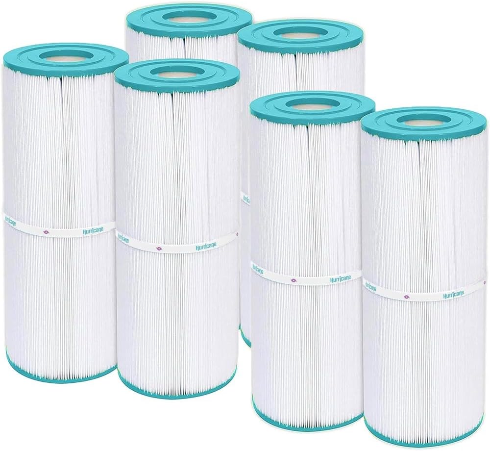 Hurricane Filters - 6 Pack HF4950-06 Advanced Spa Filter Cartridge - Replacement for PRB50-IN, Unicel C-4950, Filbur FC-2390, Dynamic Series IV DFM, DFML, Series II & III RTL/RCF-5
