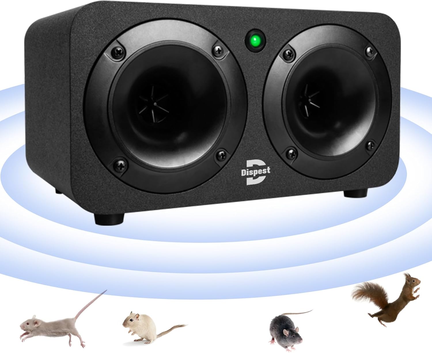 High Power Effective Plug-in Ultrasonic and Bionic, Rodent, Mouse Repeller for Building,Warehouse,Garage, Attic，Restaurant,Supermarket, and More. Coverage up to 2000 Square Feet When No Barriers