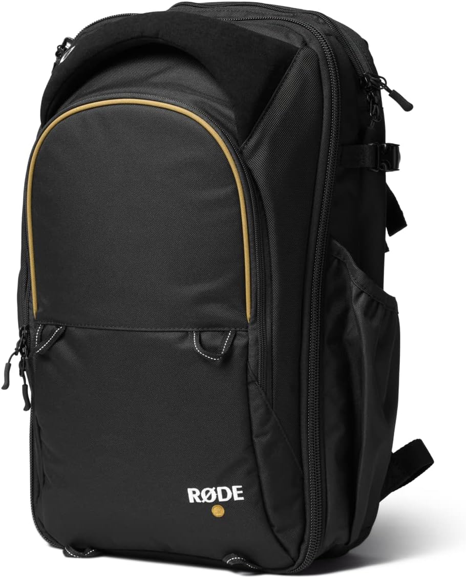 RØDE Backpack for the RØDECaster Pro II, Laptop, Microphones, Studio Arms and Other Accessories (18L, Black)