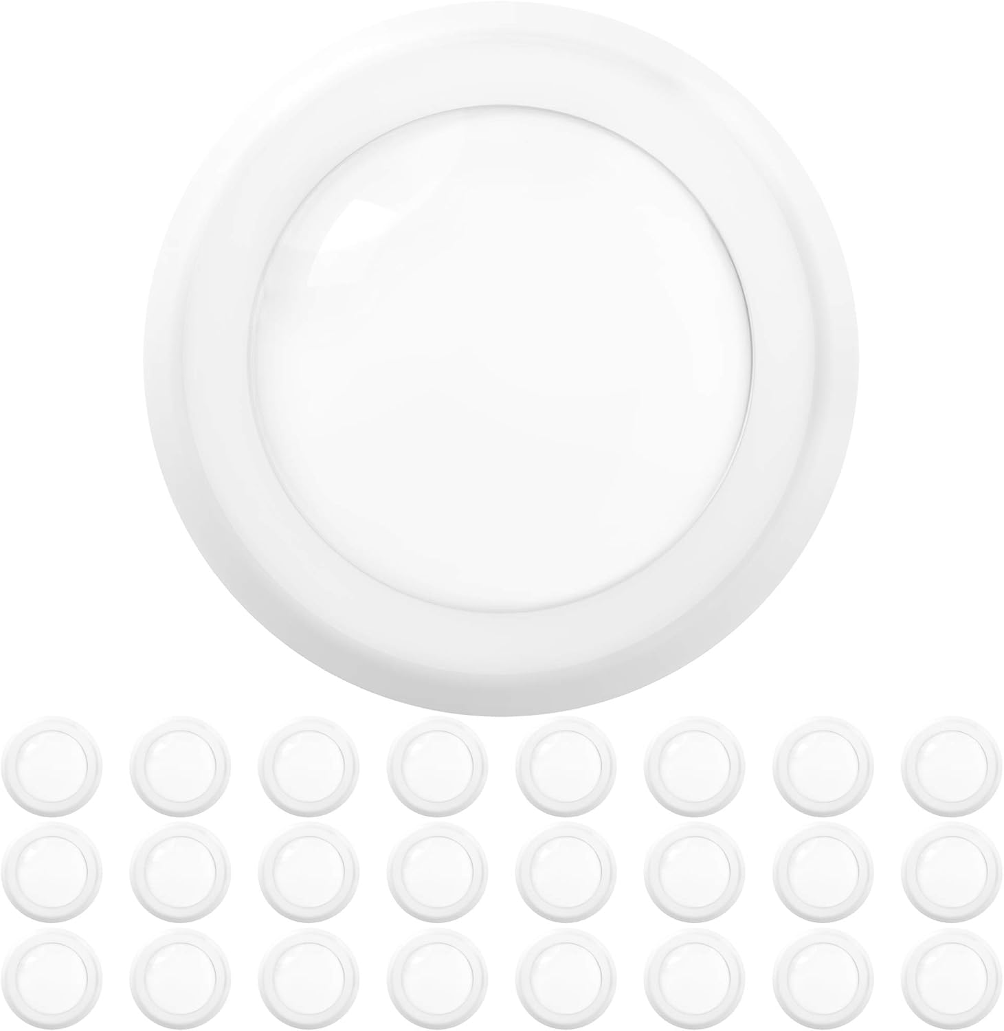 Sunco 24 Pack 6 Inch LED Disk Lights, Flush Mount Ceiling Light Disc, Recessed Can Lighting, 850 LM, 12W (65W Equivalent), 4000K Cool White, Dimmable, Damp Rated ETL.