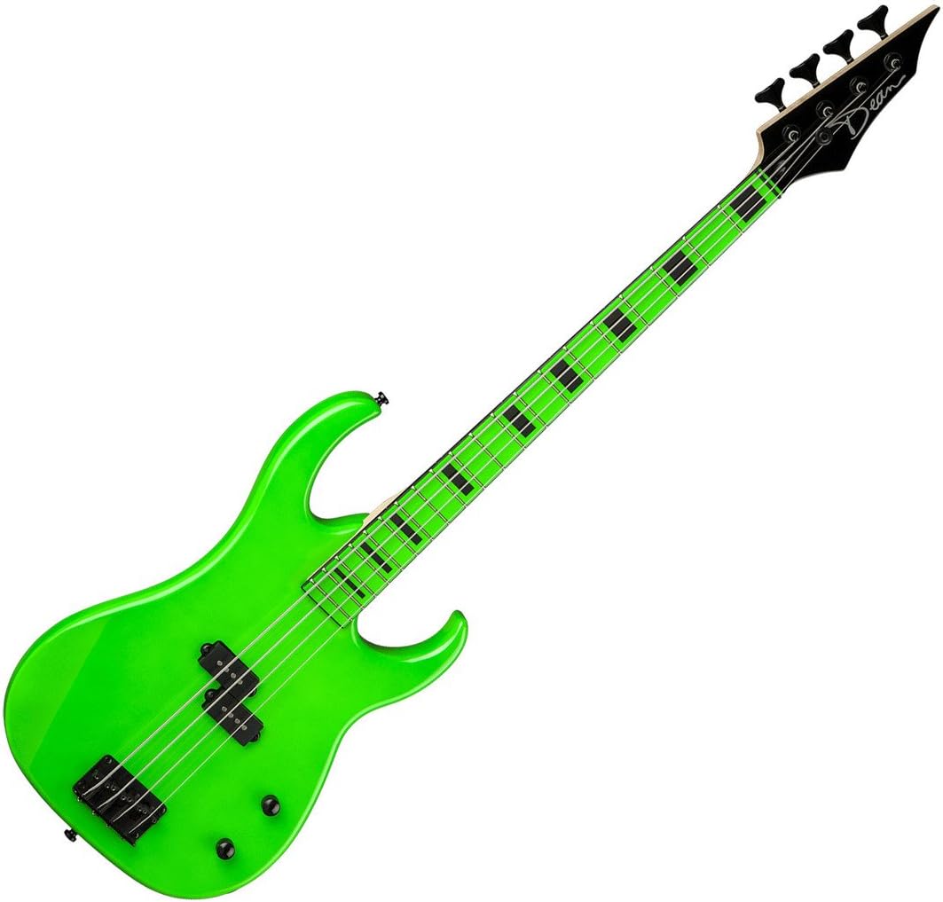 Dean Custom Zone Bass, Nuclear Green