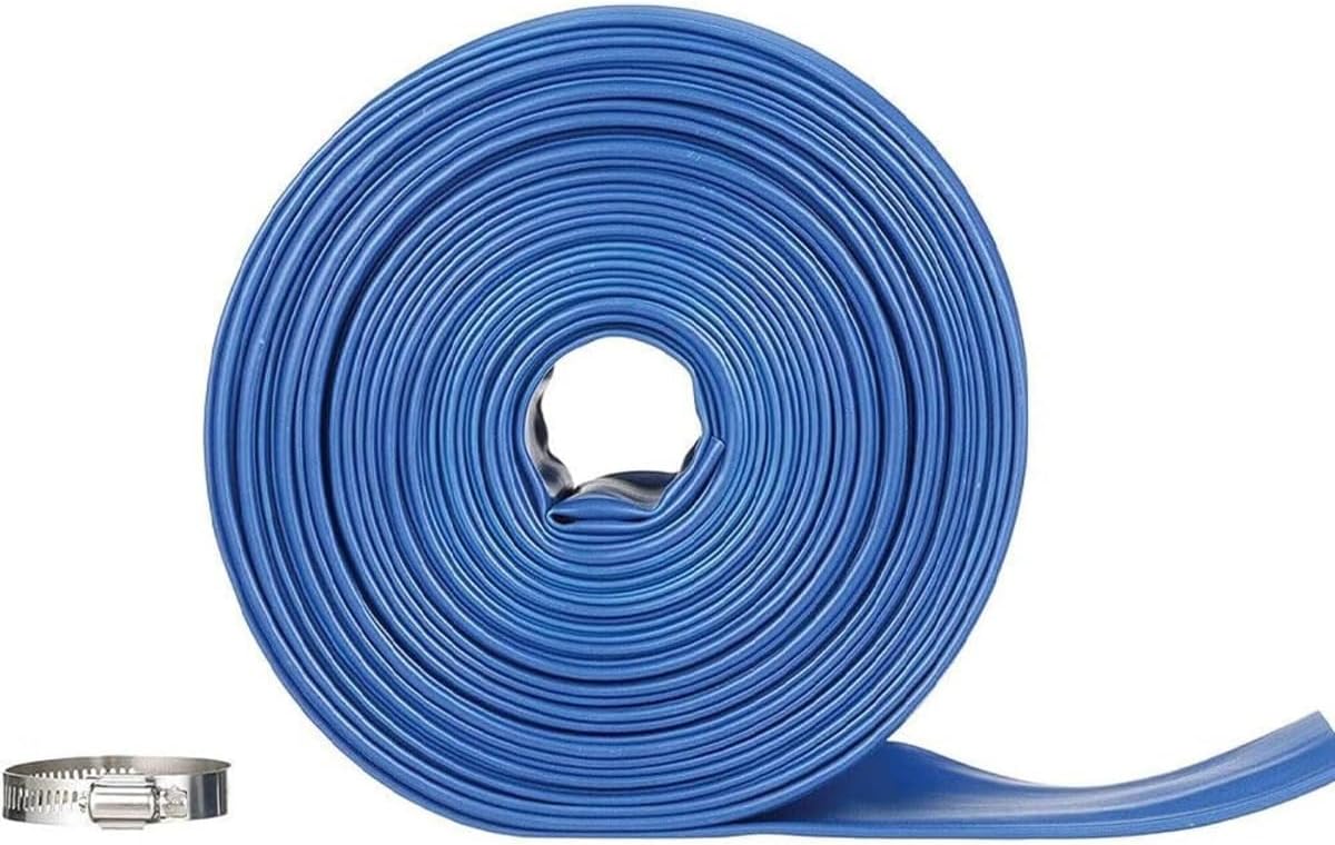 Replacement for Blue Devil Backwash Hose 2 in X 75 ft w/Clamp (22 Mil) for Swimming Pools B8256
