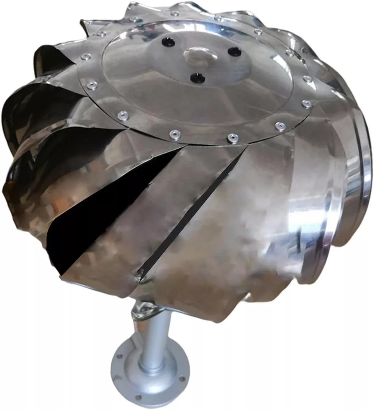 Multi-Blade Wind Ball Generator - Low Start-Up Speed, Durable Stainless Steel Design for Home & Outdoor Use, Efficient Vertical Wind Turbine for Sustainable Energy Solutions