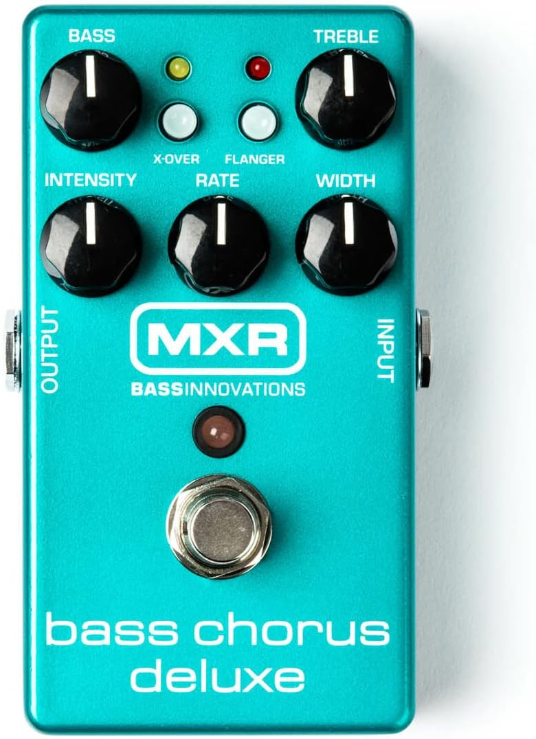Briskdrop MXR M83 Bass Chorus Deluxe Pedal Bundle with Dunlop Super Bright Bass Strings, M83-DBSBN45105