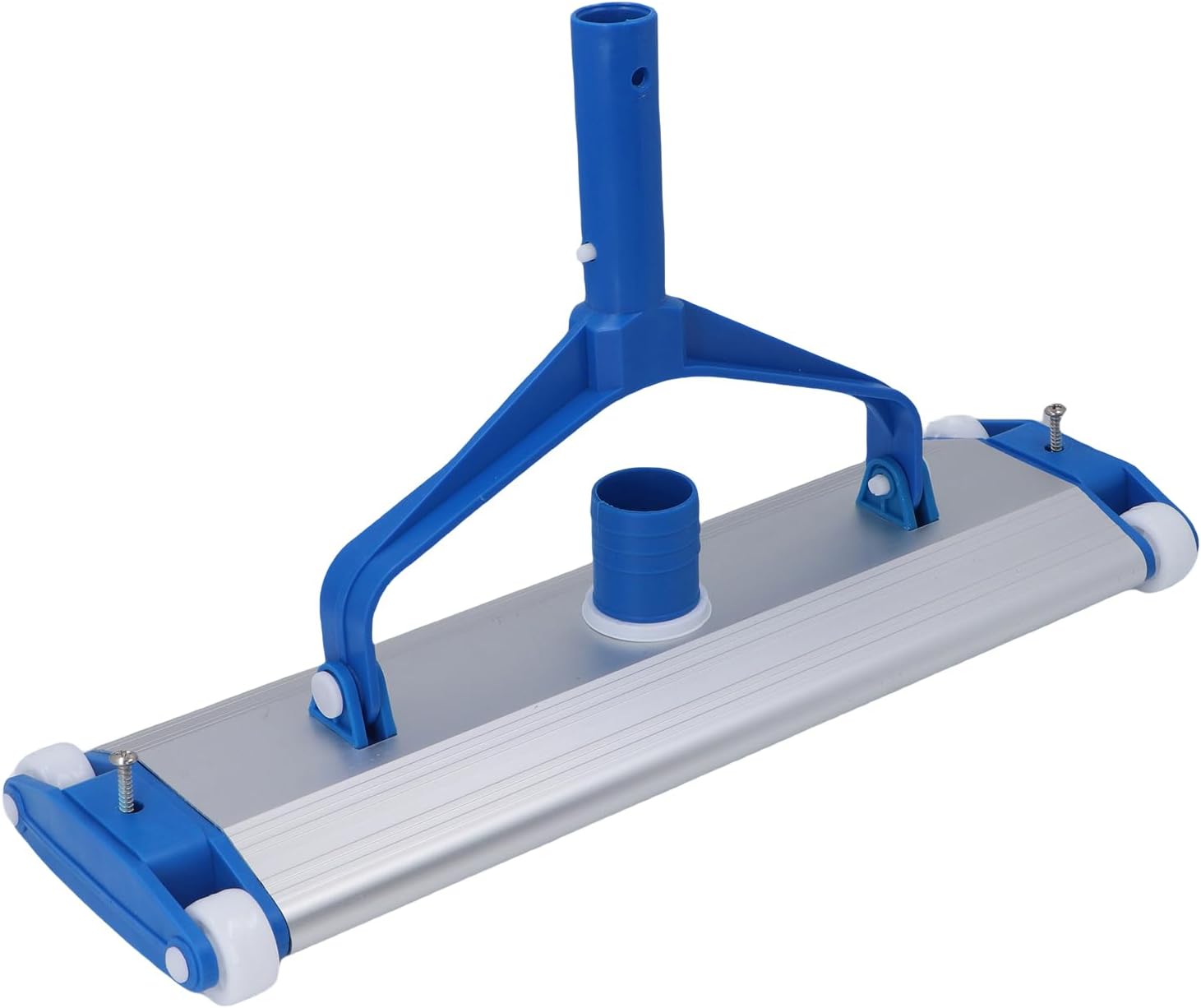 Heavy Duty Pool Vacuum Head, 45cm Width Swimming Pool Vacuum Head Attachment with Brush Aluminum Base for Above Ground and inground Pools