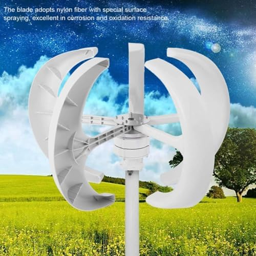8000W Wind Turbine Generator Kit for Home Use - 12V/24V/48V Vertical Axis, 5 Blades, High Efficiency with Controller - Ideal for Renewable Energy Solutions