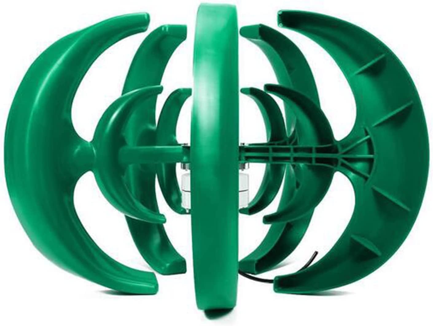 LiuSj JUnSt 8000W No Noise Vertical Axiswind Power Turbines, Generator Lantern Wind Turbines Suitable for Home and Garden(Green)