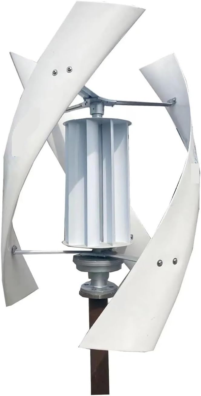 Wind Turbine Generator Kit, New Energy Windmill 3000w 3kw 24v 48v Vertical Wind Turbine Generator Maglev Generator for Hybrid Solar Wind System(48V)
