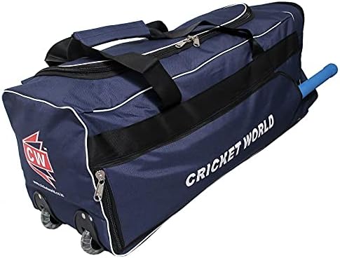 CW Academy Cricket Set Cricket Accessories Kashmir Willow Bat Size 6 Full Set Wheel Kit Junior Bag Age Group 12-13 Year Old