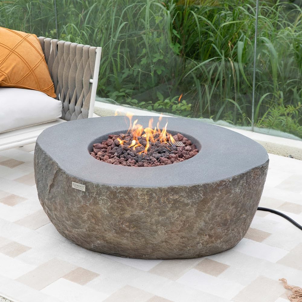 Boulder Concrete Fire Pit 43