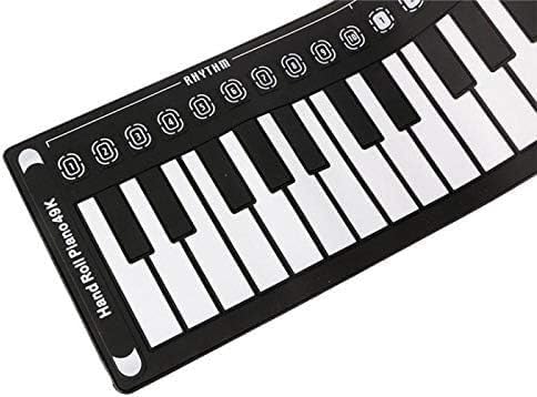 Keyboard Piano, Portable 49-Key Flexible Digital Keyboard Piano Silicone Roll Up Piano Folding Electronic Keyboard