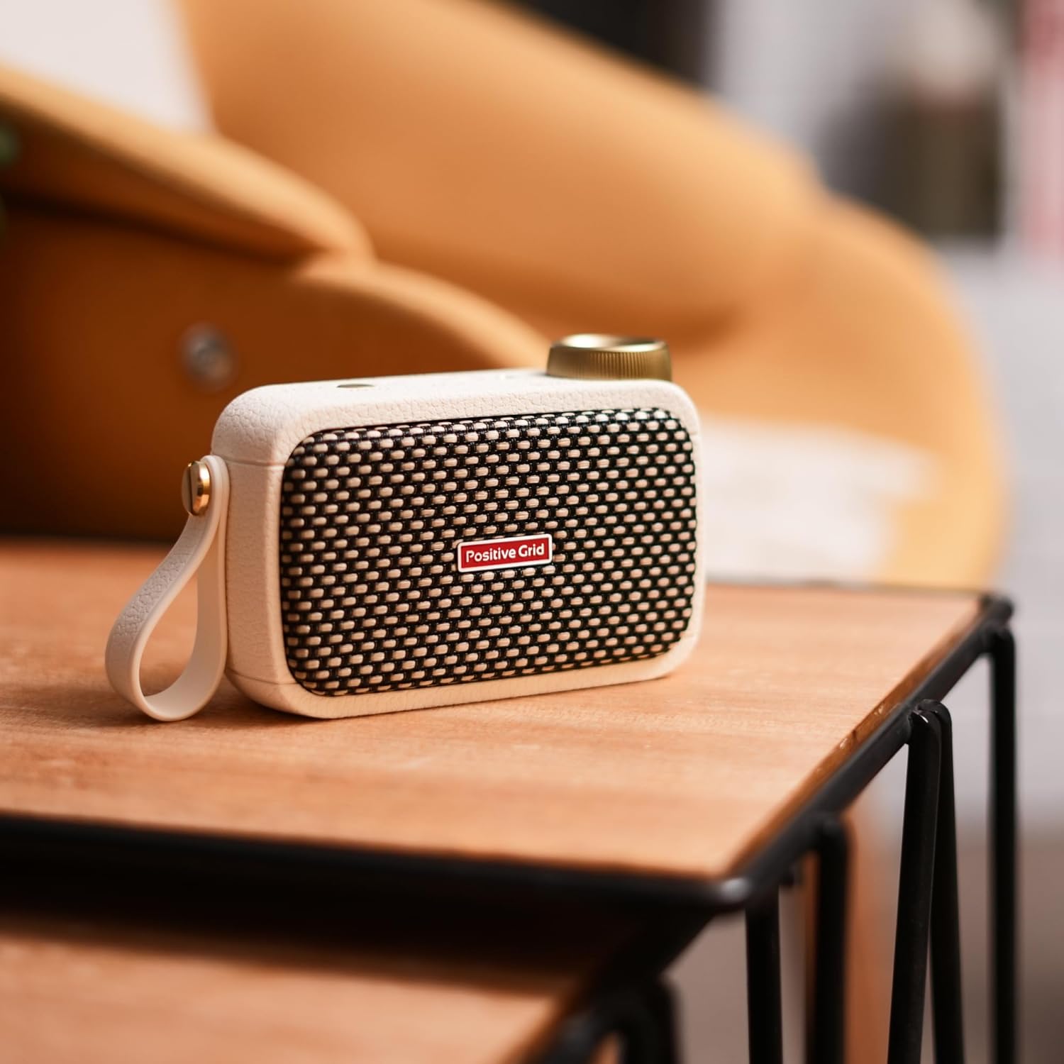 Positive Grid Spark GO Pearl + Carry Case Bundle – 5W Ultra-Portable Smart Guitar Amp & Bluetooth Speaker with Smart App for Electric Guitar, Acoustic or Bass