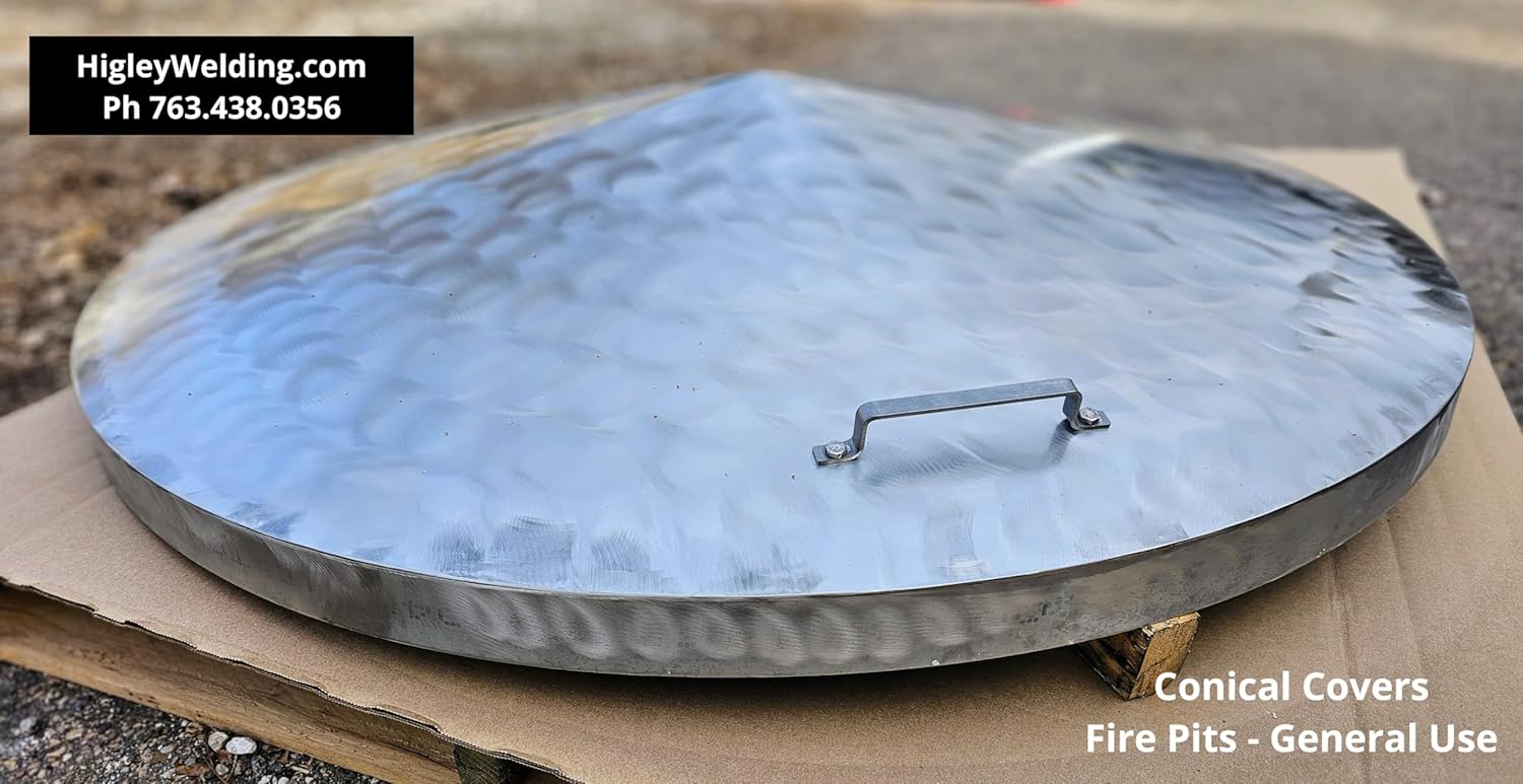 Fire Pit Cover Conical Shape 39