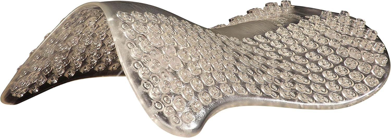 Acavallo Massage Gel Pad and Double Riser Saddle Pad, One Size, Transparent, Horse Equipment Accessories